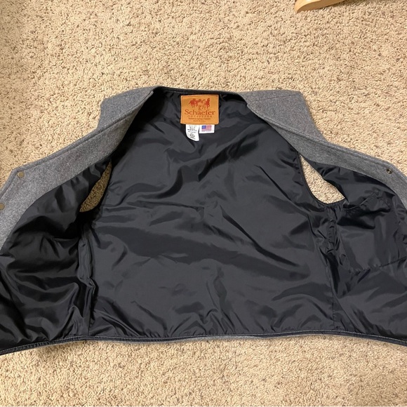 SCHAEFER OUTFITTER Vest GRAY 825 - Sz M Made in USA EXCELLENT! - Picture 4 of 12